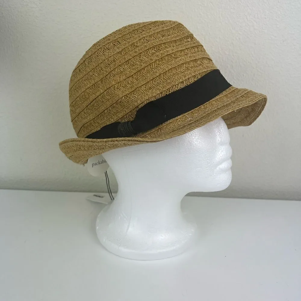 Sonoma Goods for Life Women's Tan and Black Hat